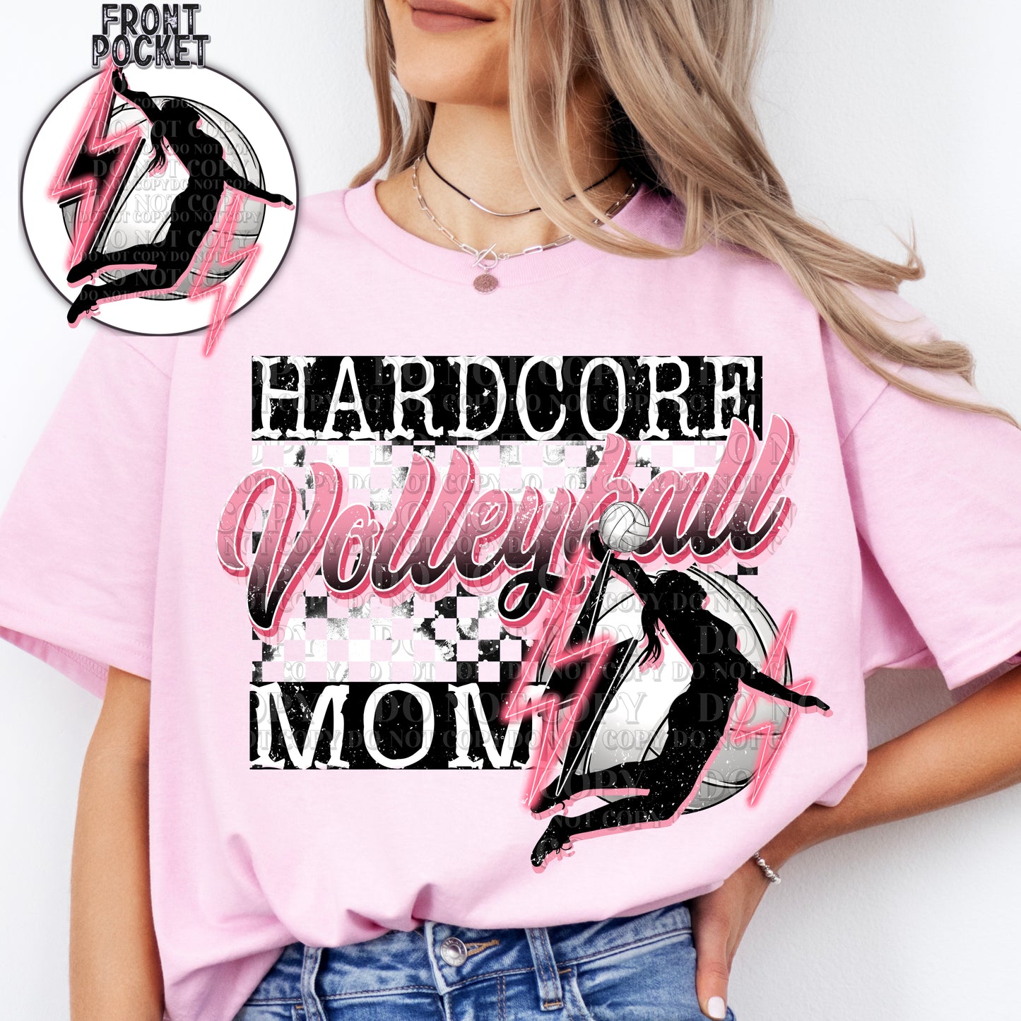 Volleyball Mom w/ Pocket