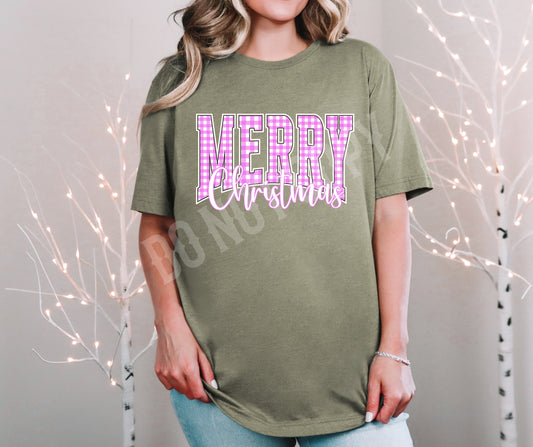 Merry Christmas pink