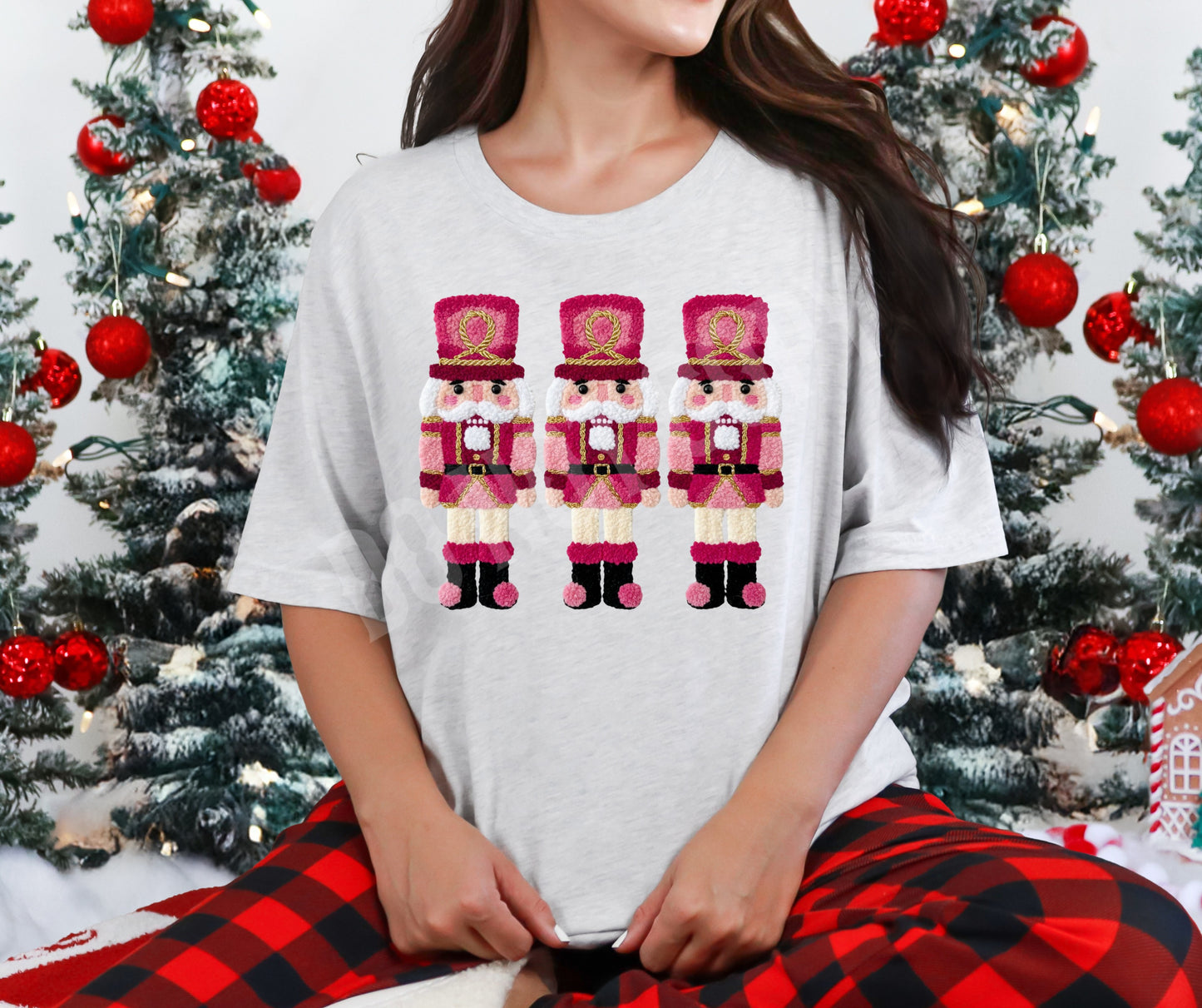 Faux knit nutcrackers