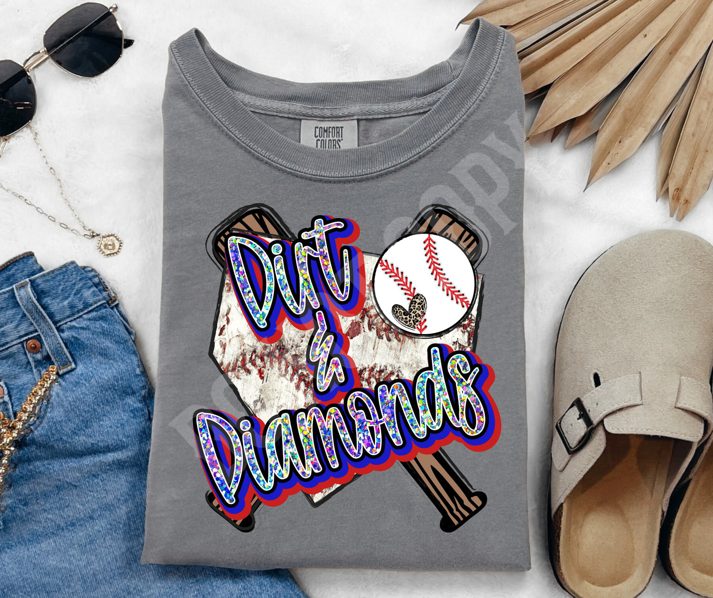 Baseball dirt & diamonds