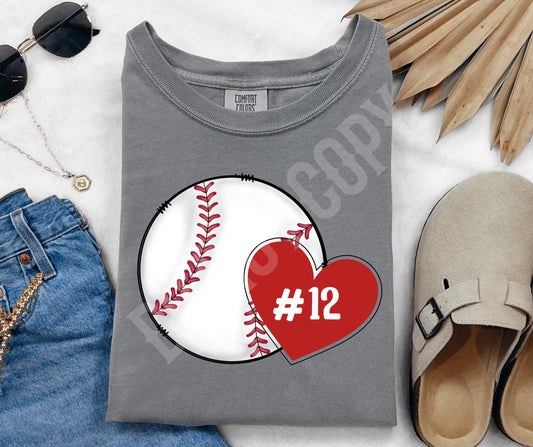 Baseball heart custom