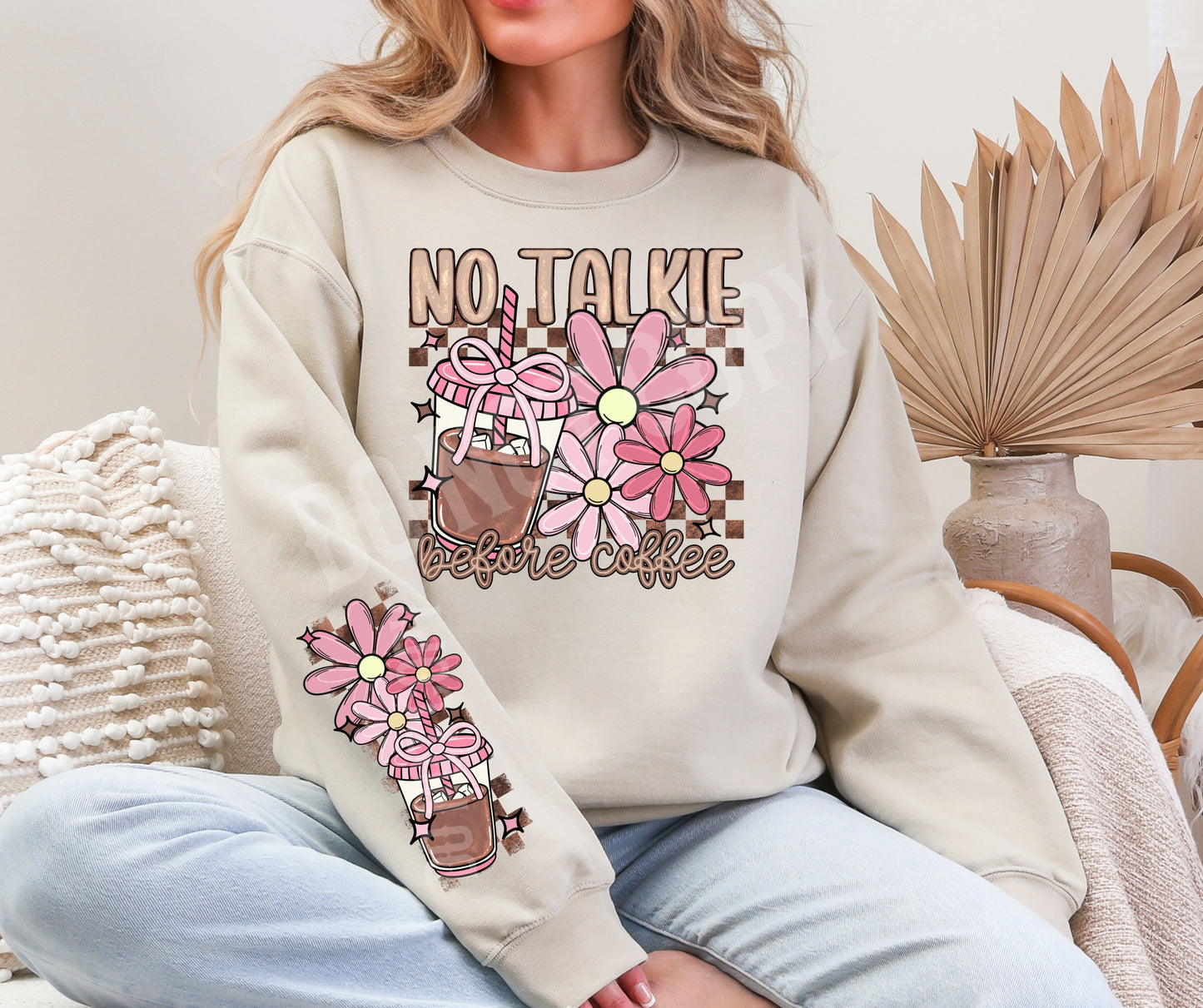 No talkie coffee with sleeve