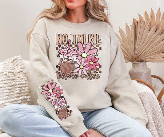 No talkie coffee with sleeve