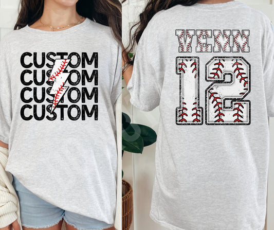 Custom baseball set