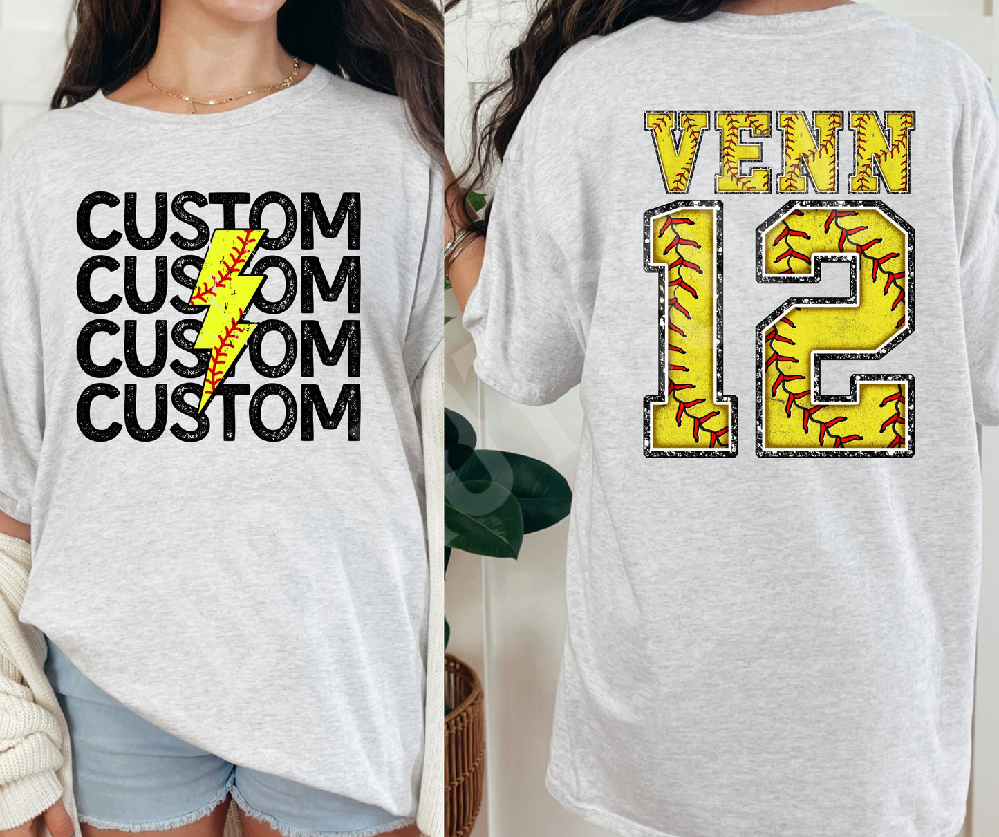 Custom softball set