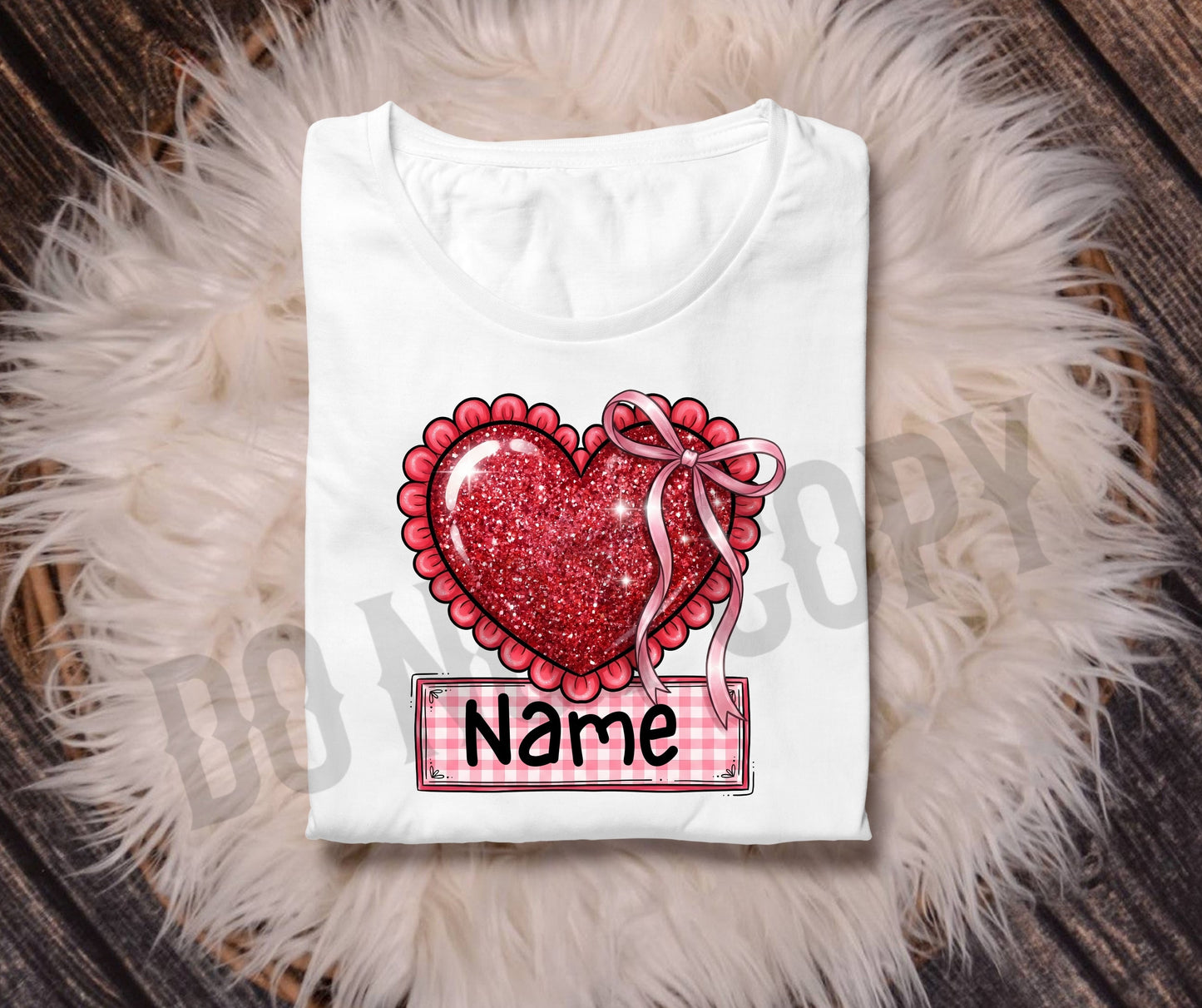 Custom valentine name heart