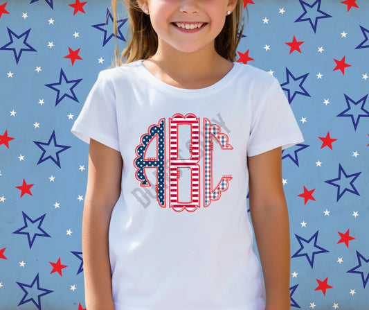 Patriotic monogram