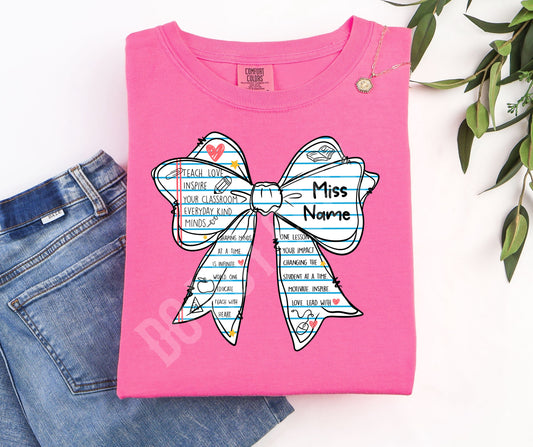 Notebook bow custom