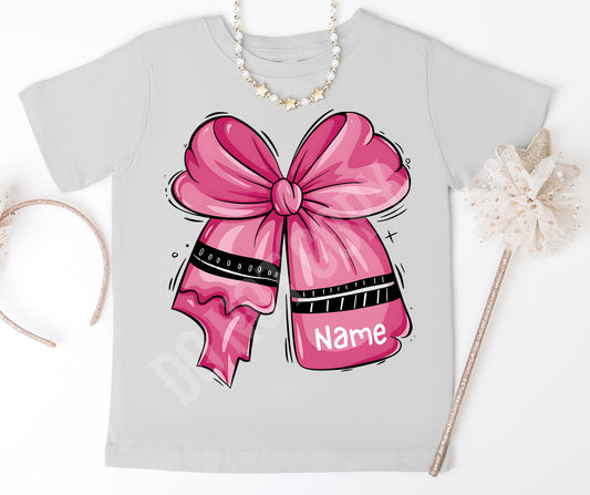 Pink bow  custom