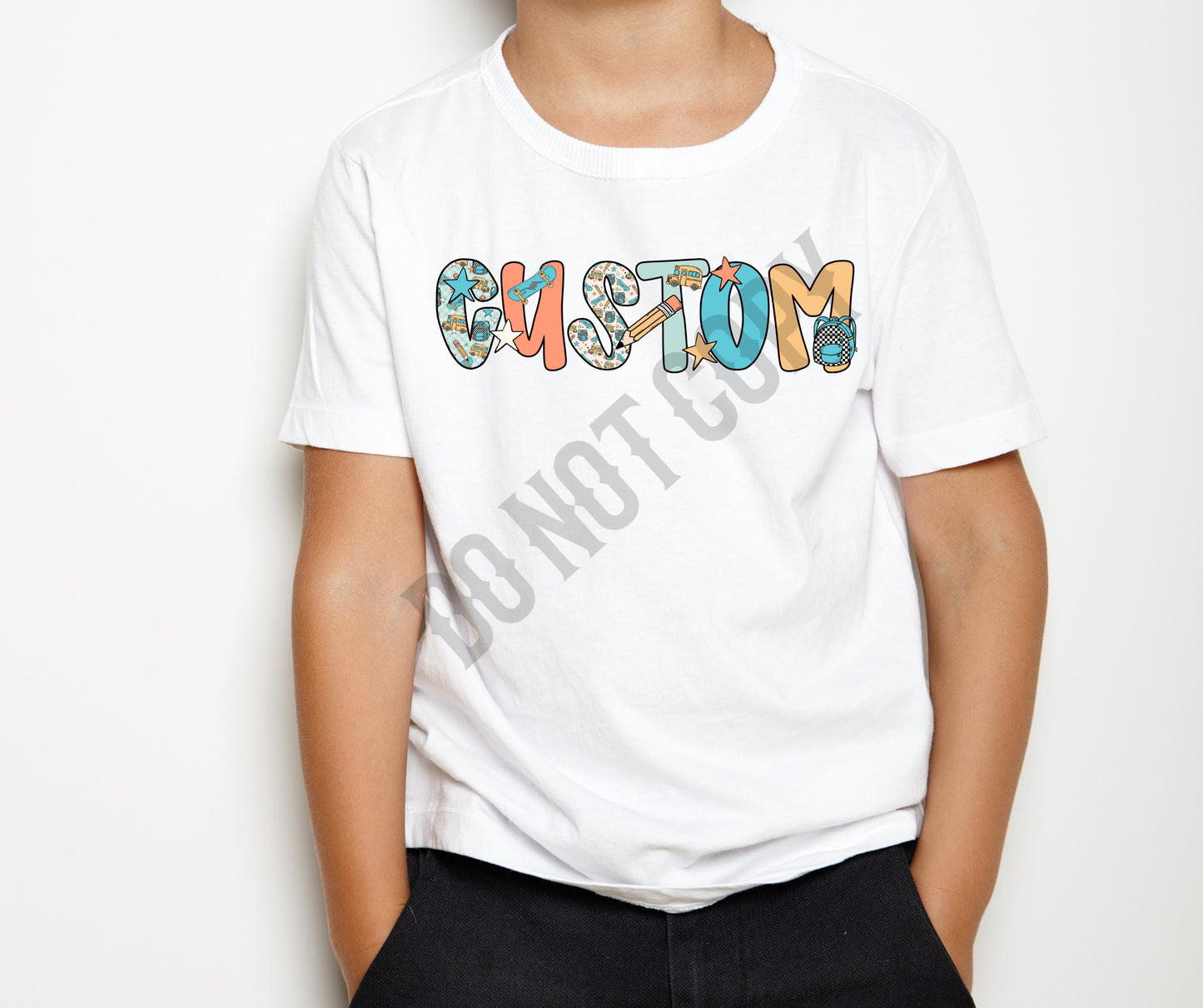 Back to school custom blue