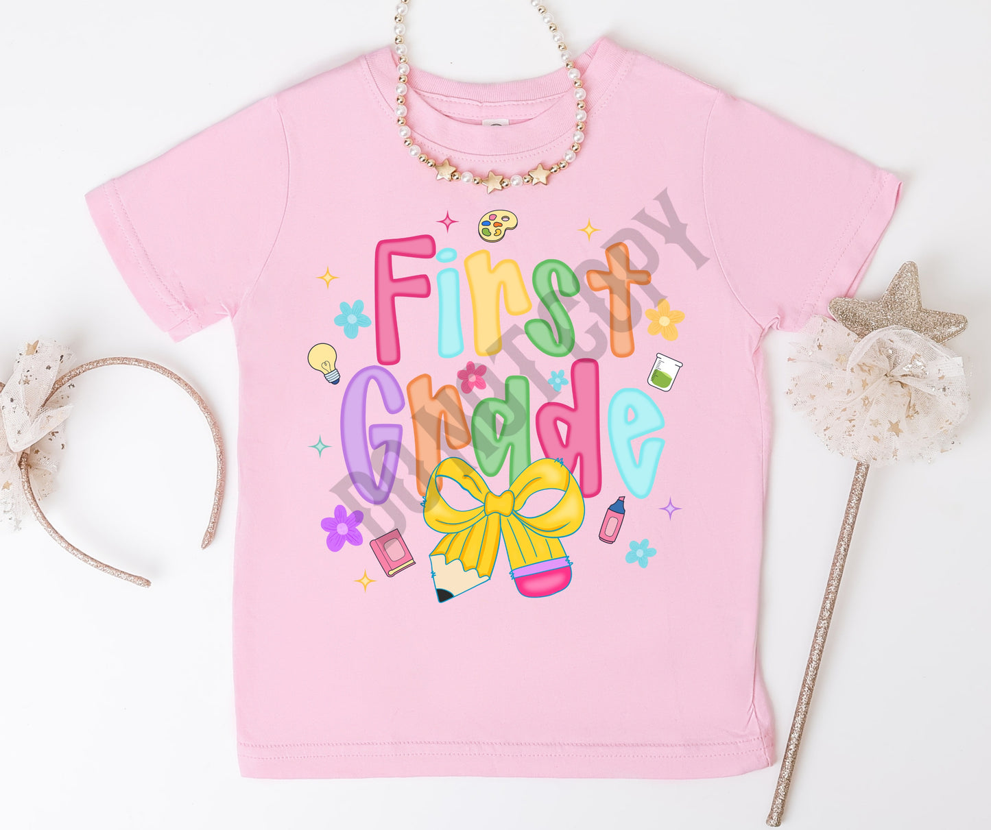 Back to school grades bright bow