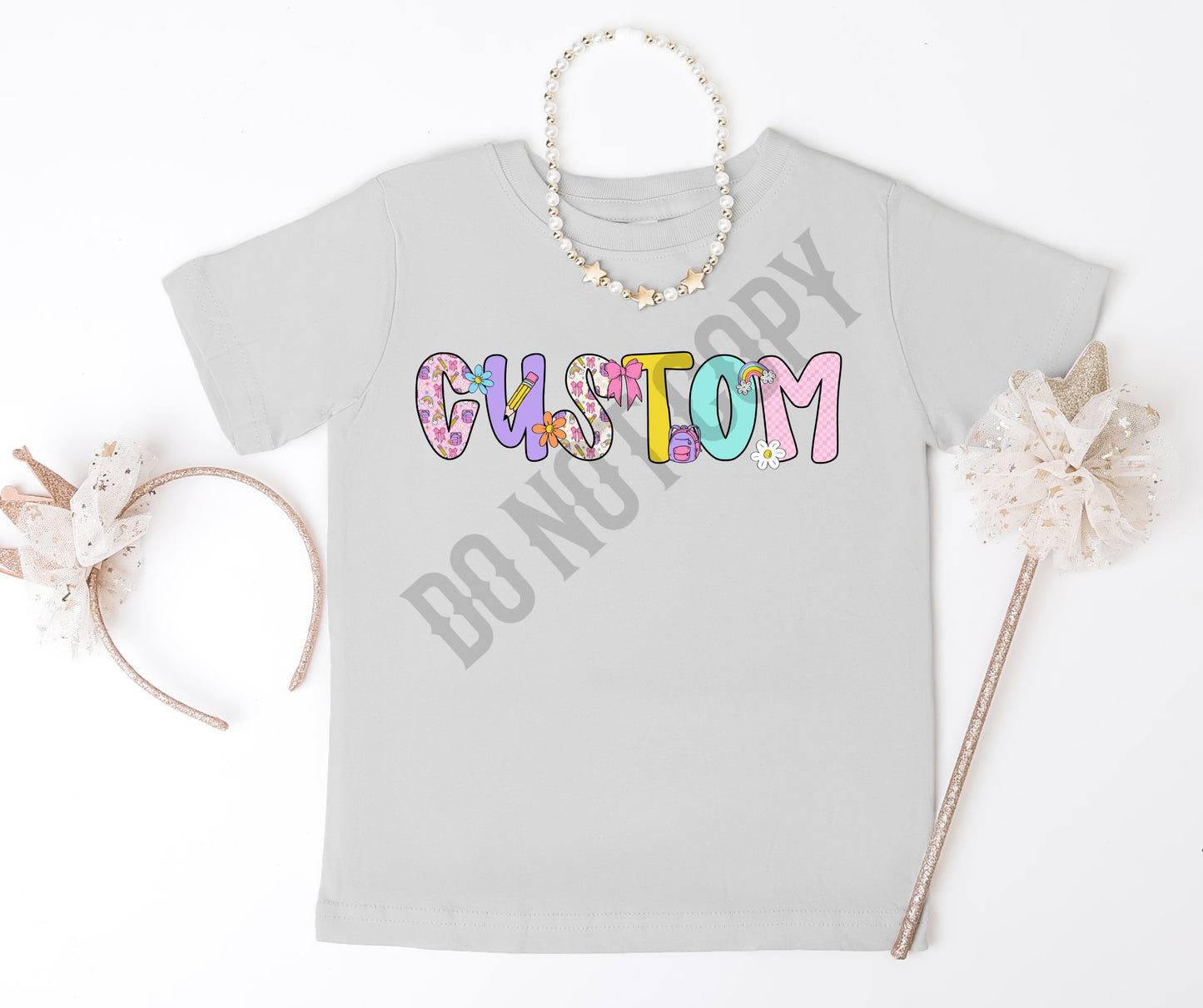 Back to school custom pink