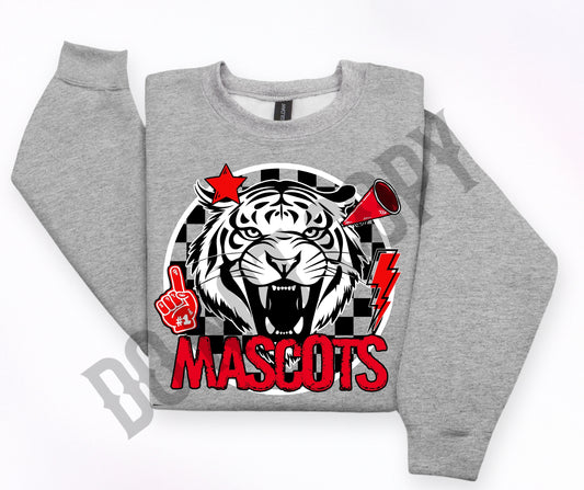 Custom mascot checker circle