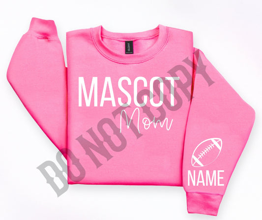 Custom set mascot football