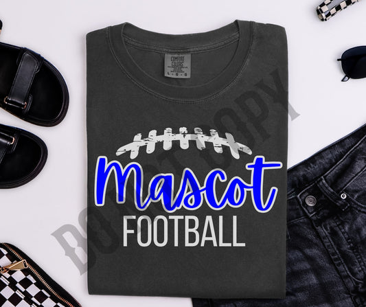 Custom mascot football lace