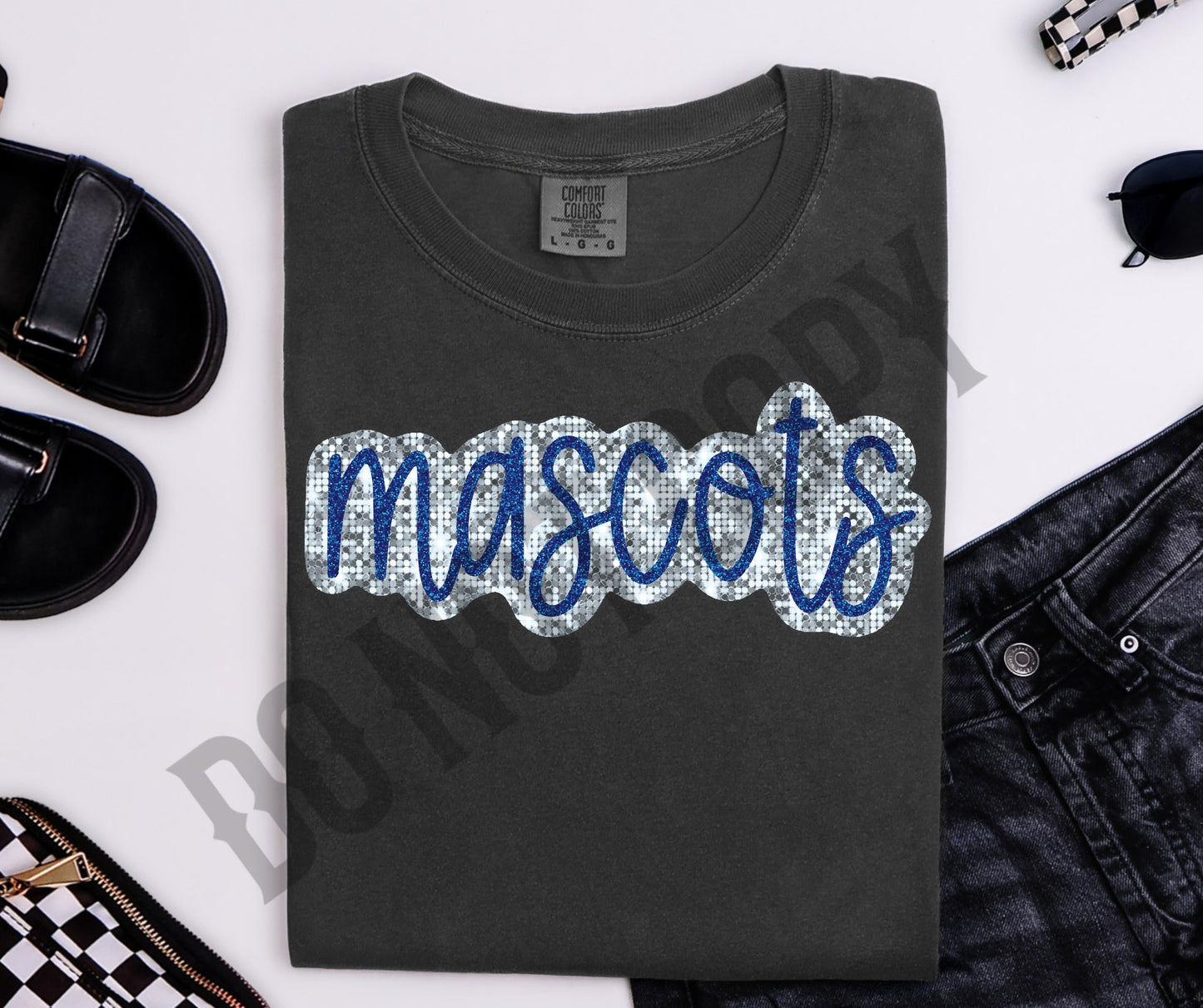 Custom mascot sequin