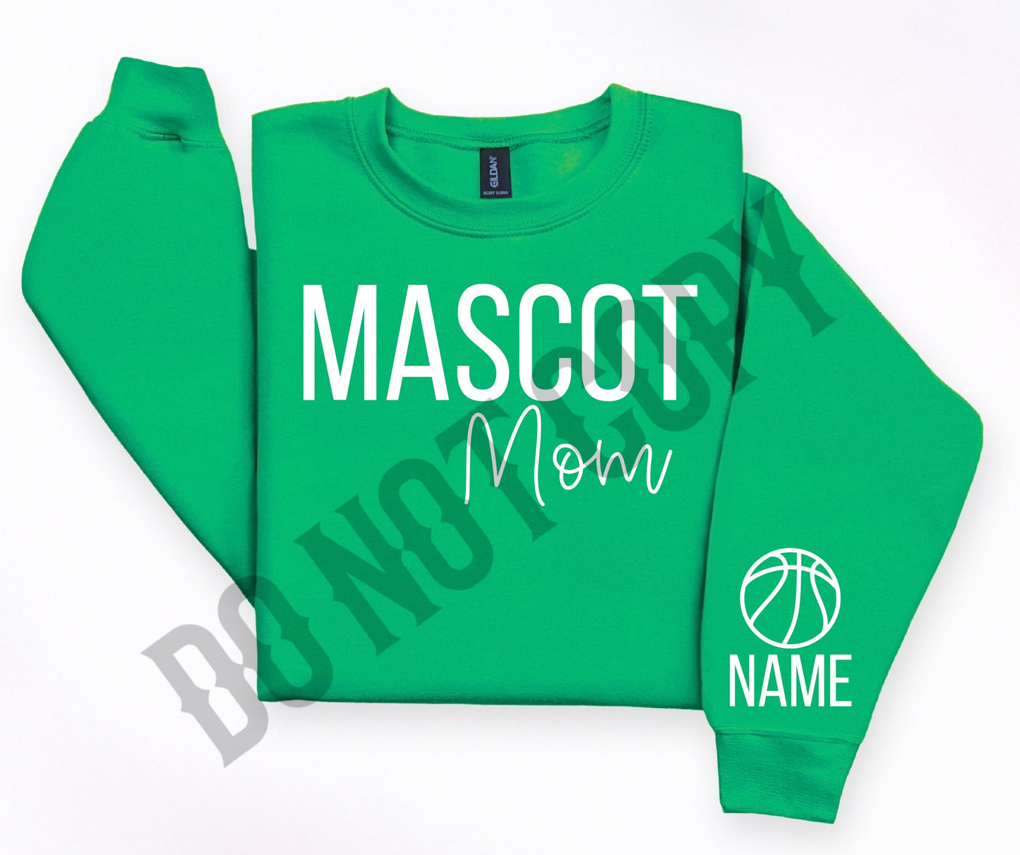 Custom set mascot basketball