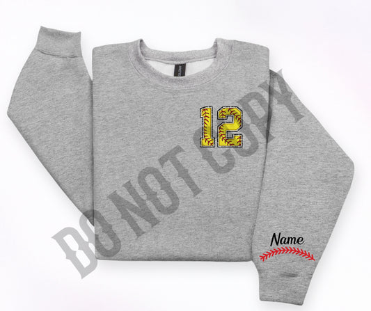 Custom set pocket size softball