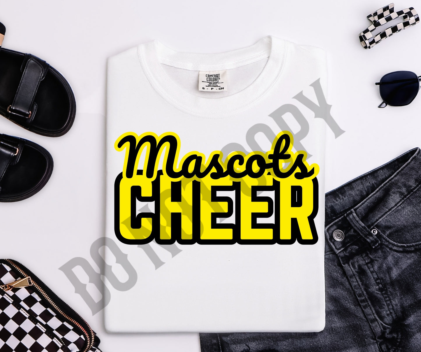 Custom mascot word cheer