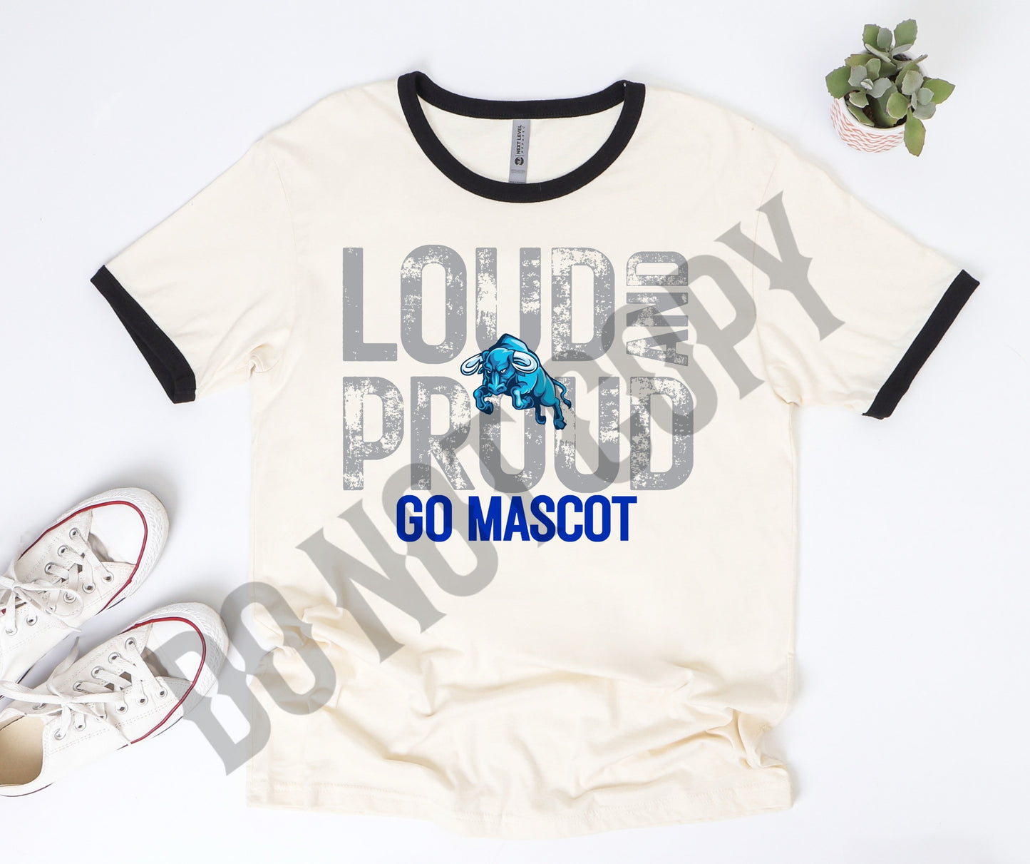 Custom mascot loud and proud