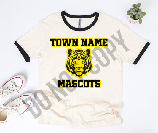 Custom mascot town mascot head