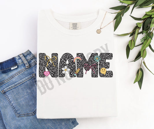 Back to school name custom