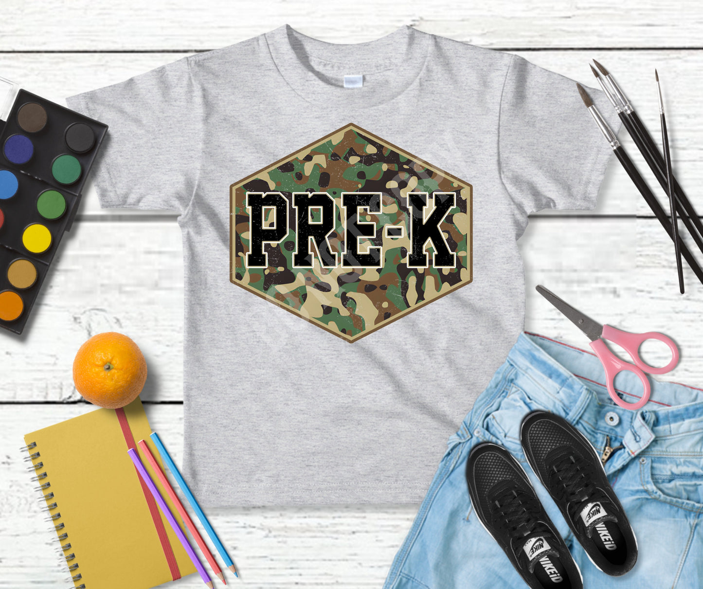 Back to school grades camo