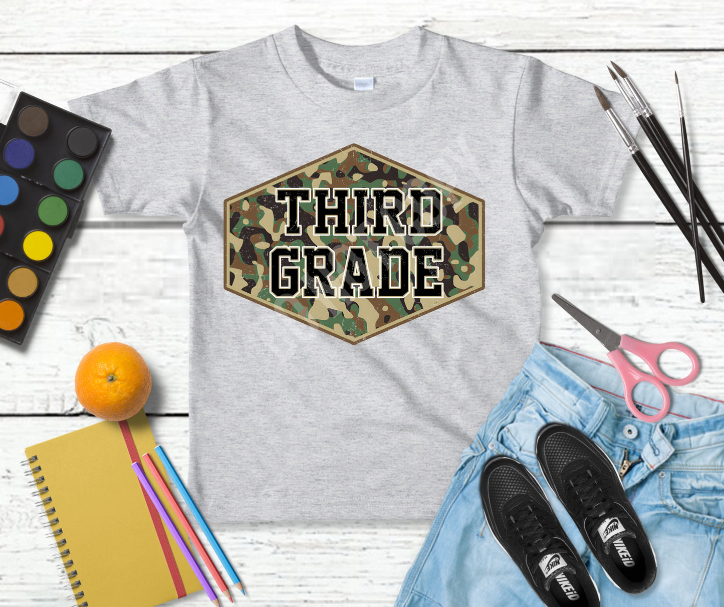 Back to school grades camo