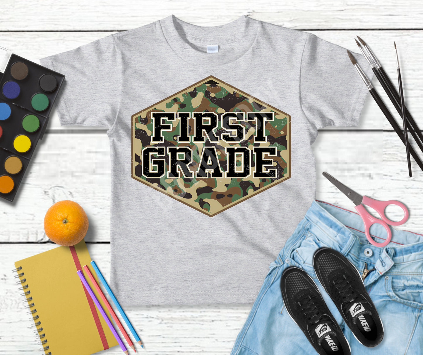 Back to school grades camo