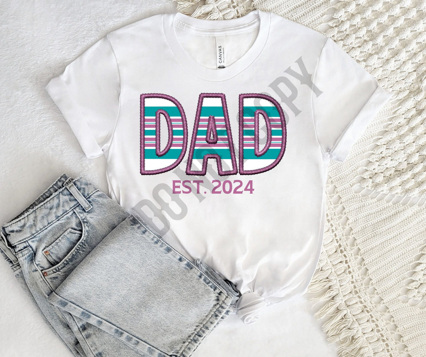 Custom hospital blanket dad