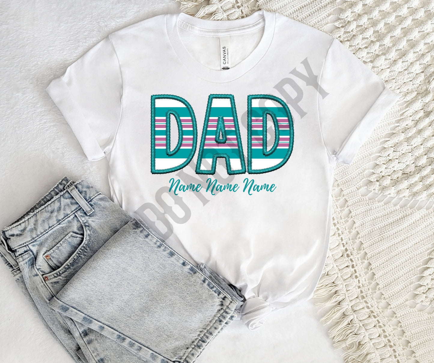 Custom hospital blanket dad
