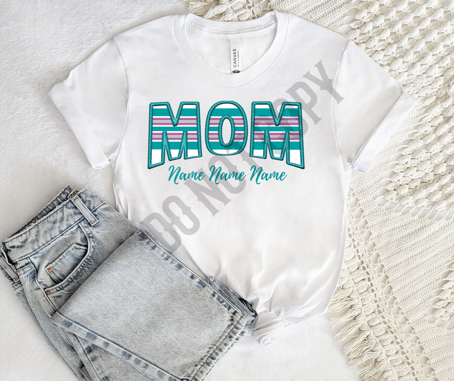 Custom hospital blanket mom