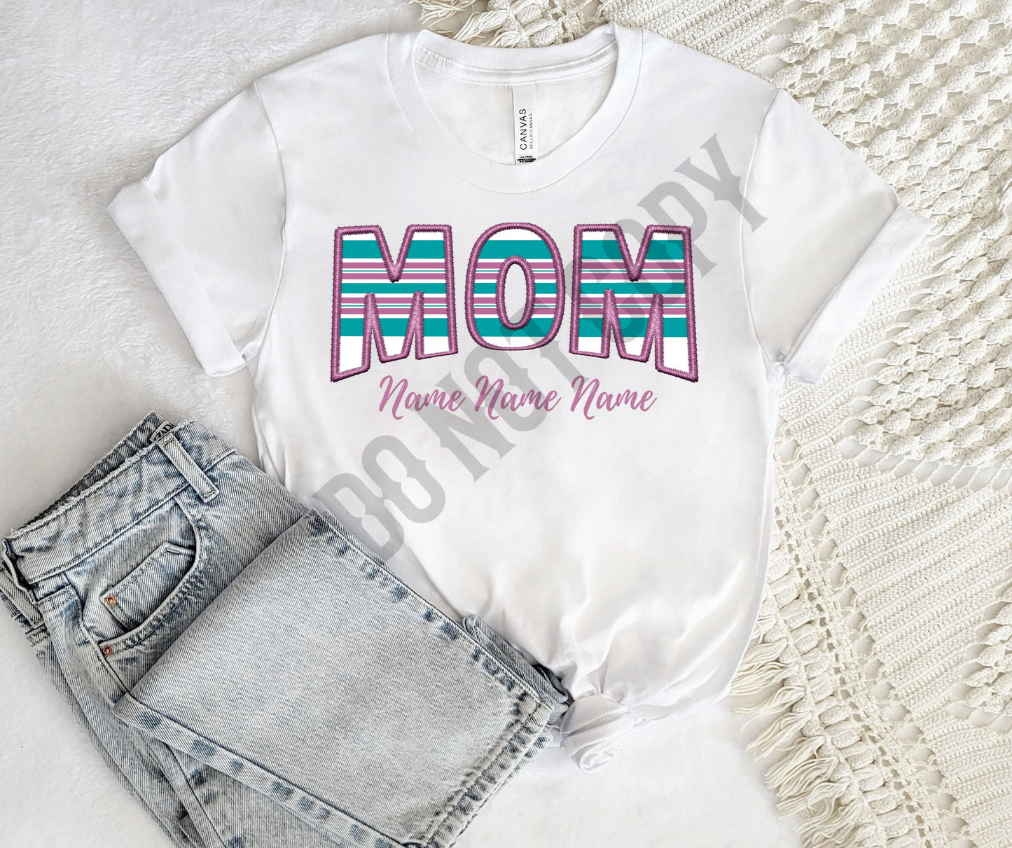 Custom hospital blanket mom