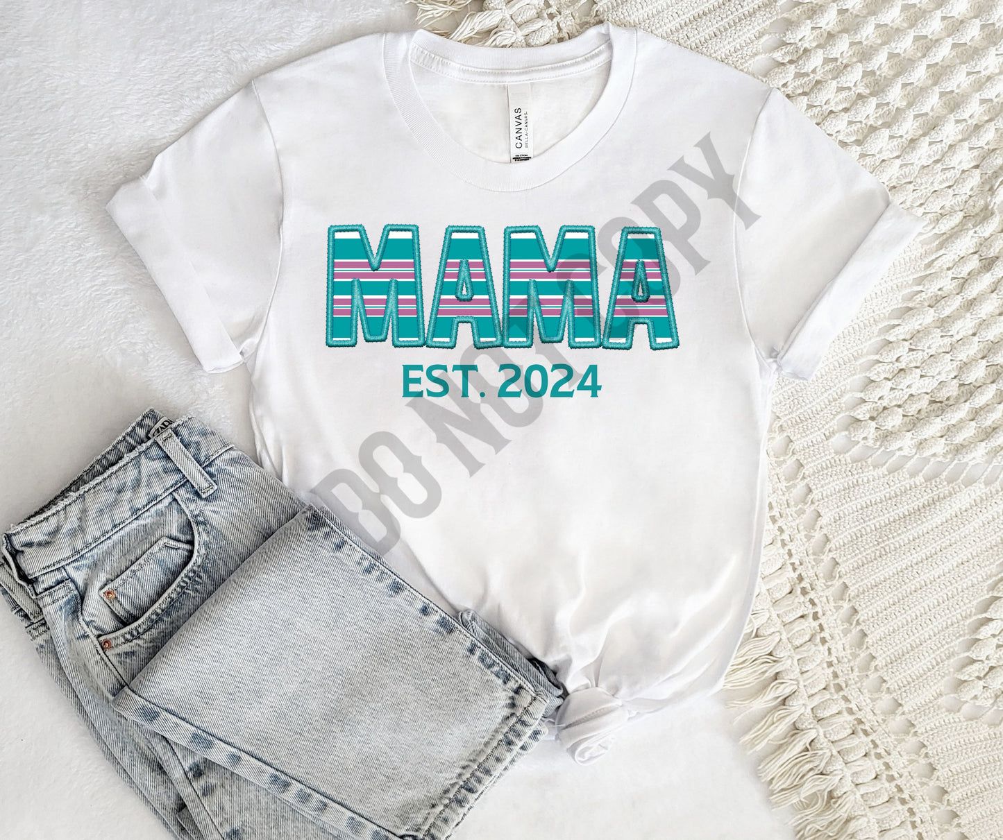 Custom hospital blanket mama