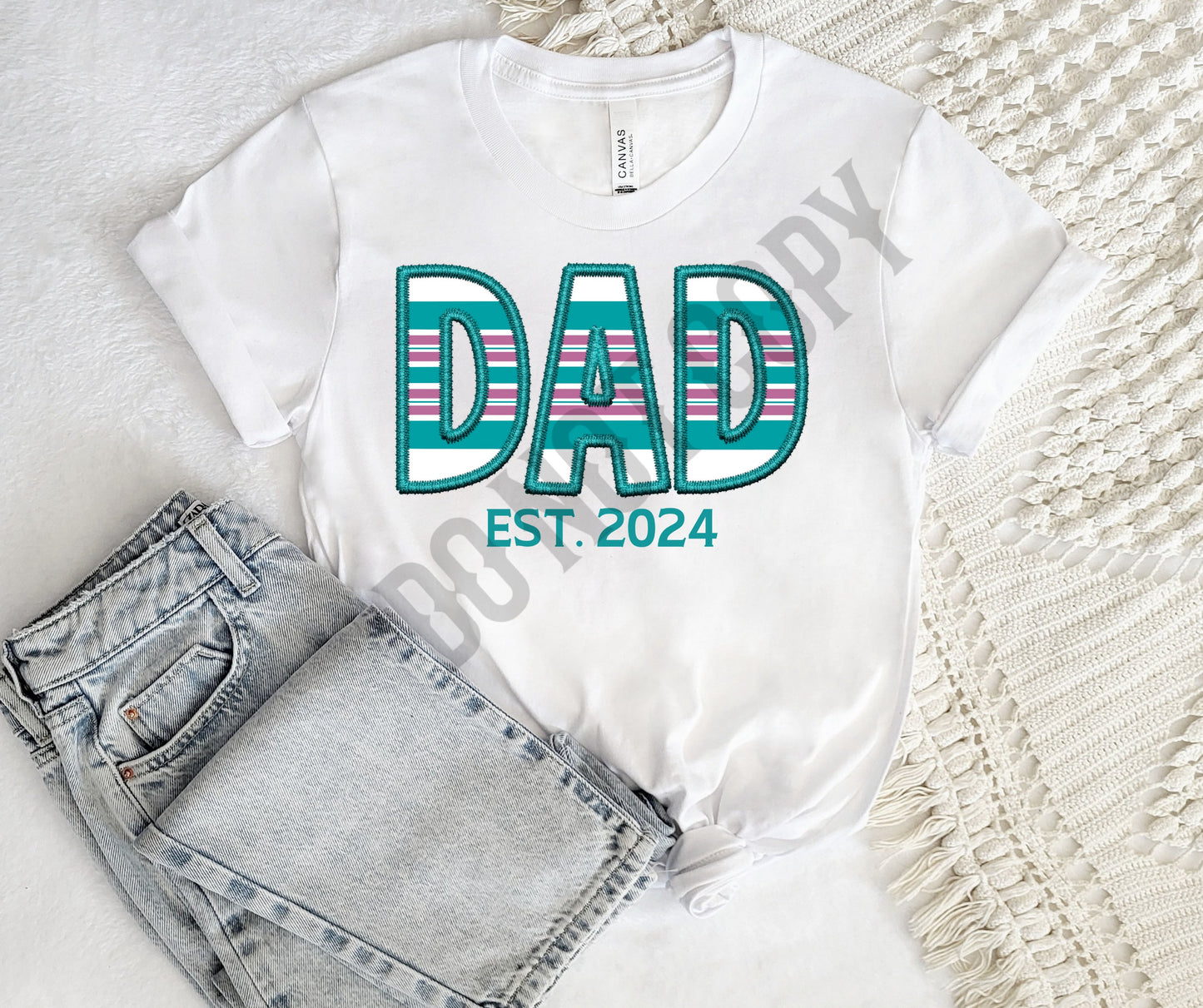 Custom hospital blanket dad