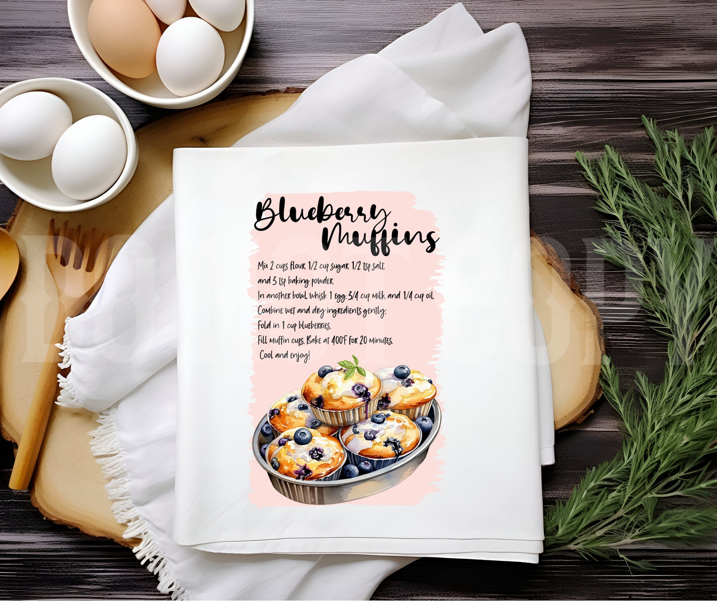 Towel Blueberry Muffins