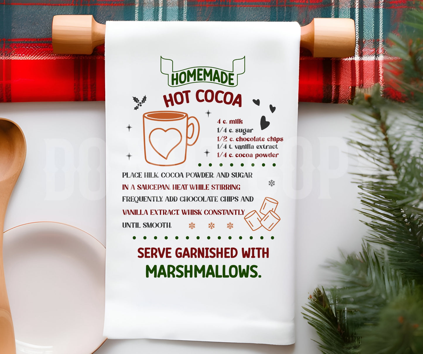 Towel Homemade Hot Cocoa