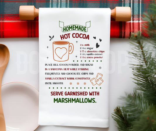 Towel Homemade Hot Cocoa
