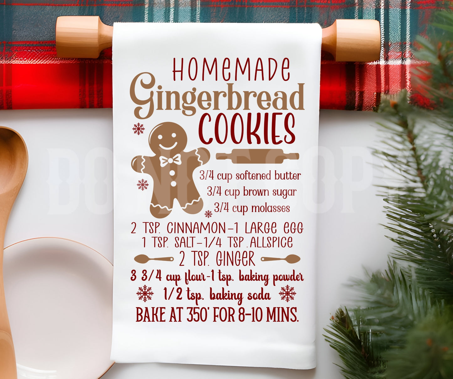 Towel Gingerbread Cookies