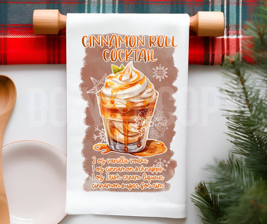 Towel Cinnamon Roll Cocktail