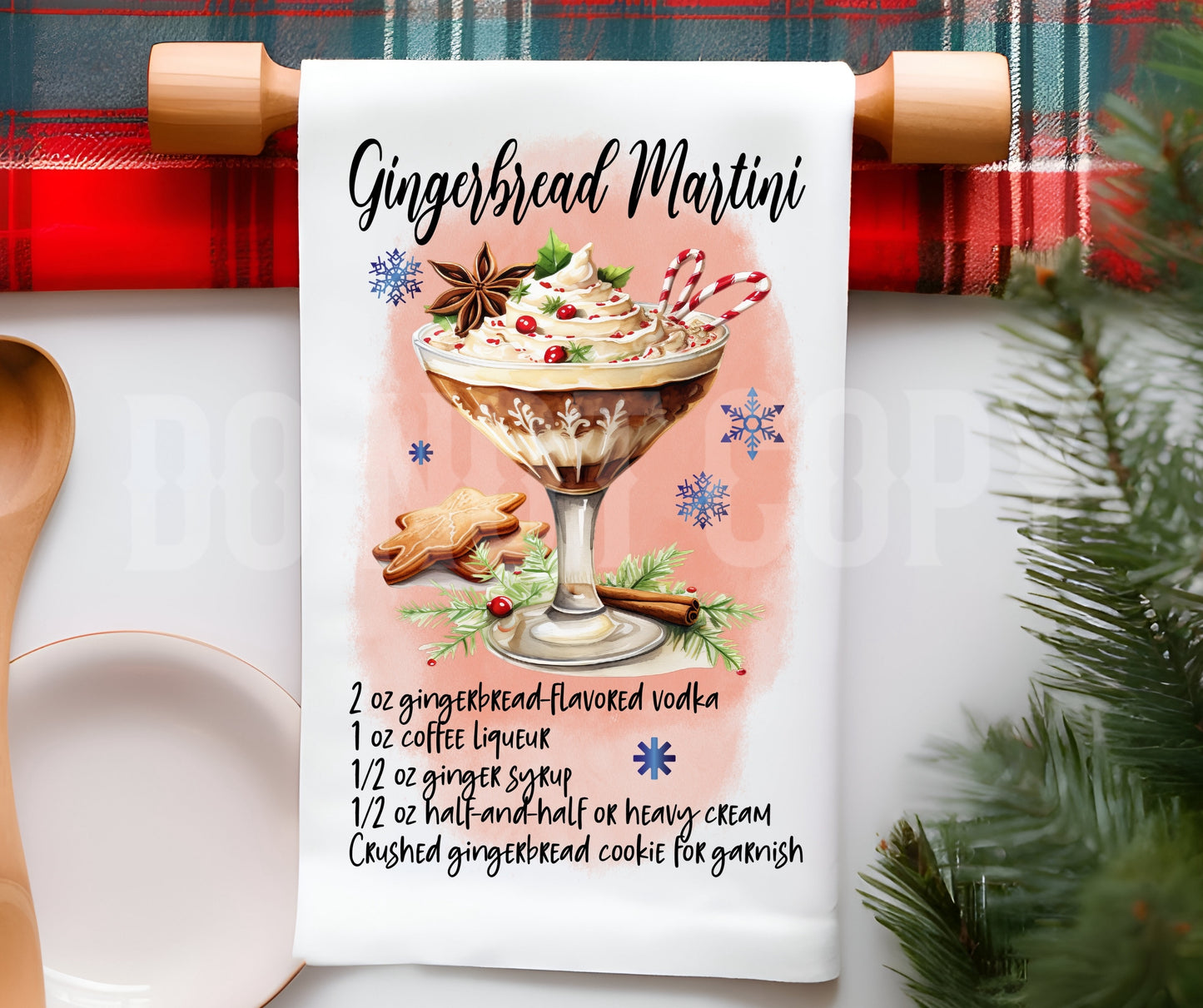 Towel Gingerbread Martini