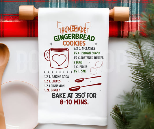 Towel Homemade Gingerbread Cookies