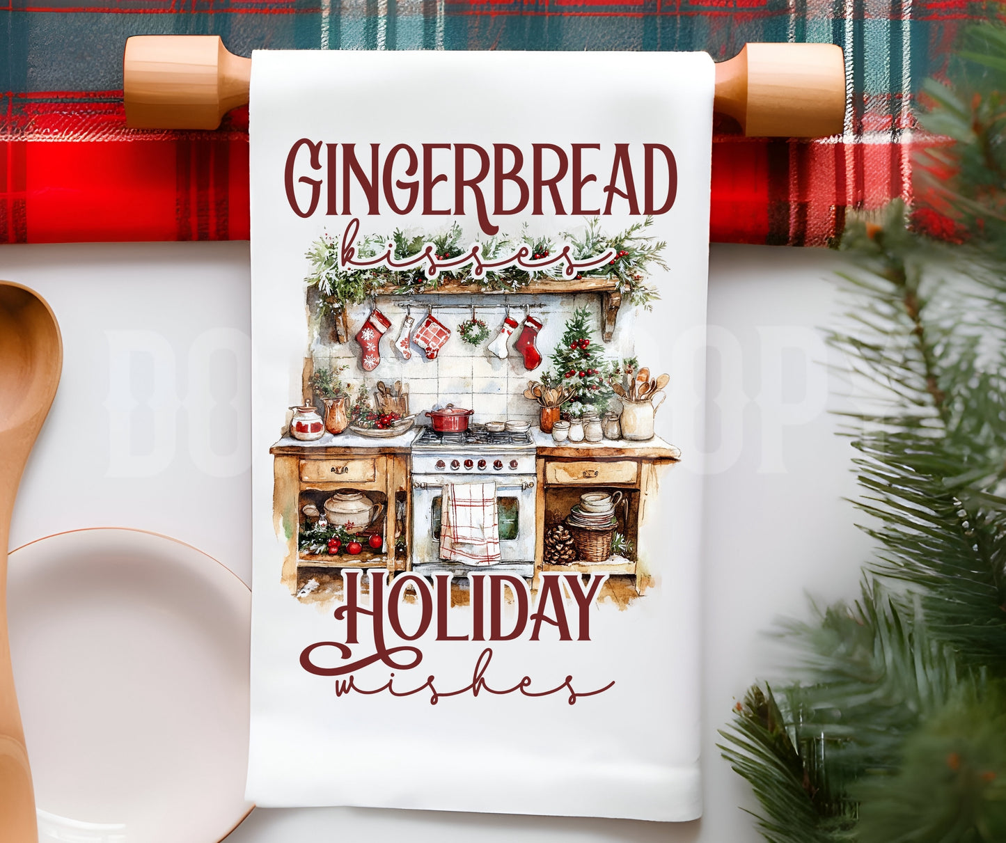 Towel Gingerbread Kisses