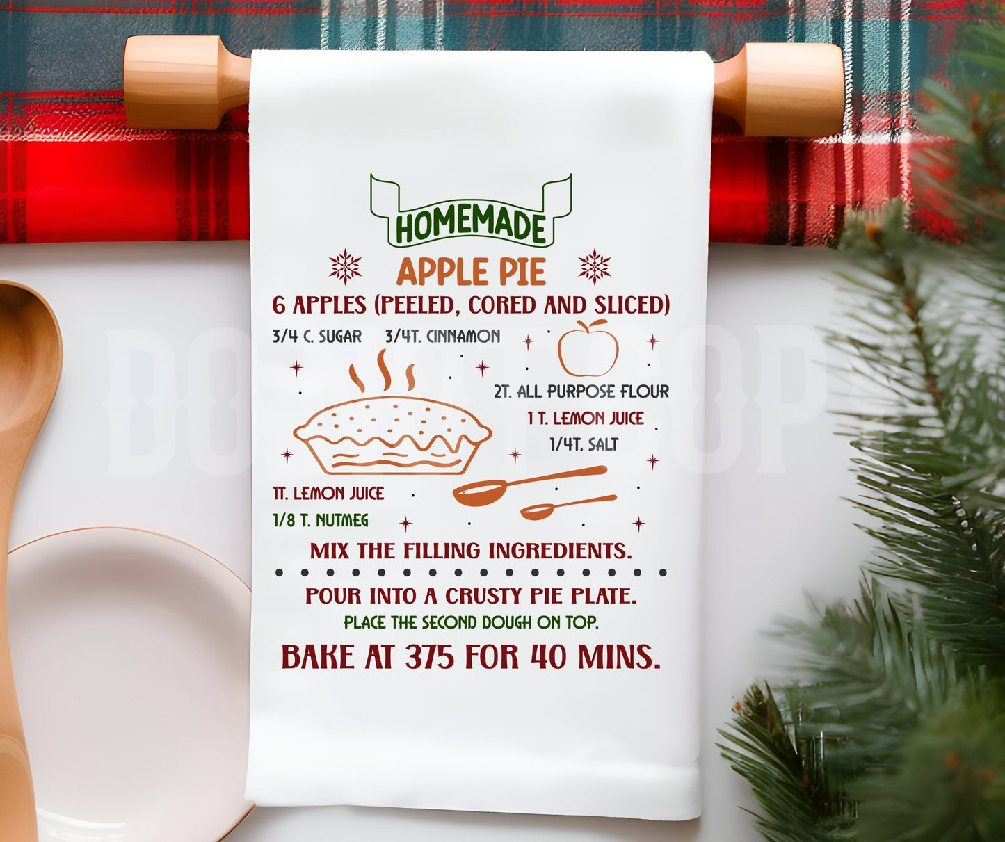 Towel Homemade Apple Pie