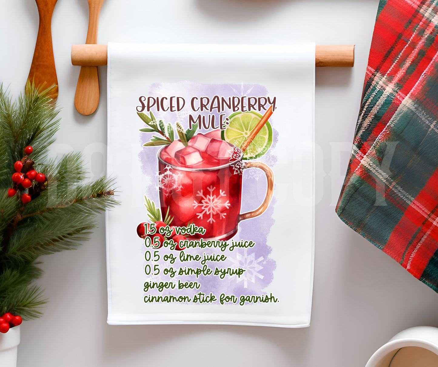 Towel Spiced Cranberry Mule