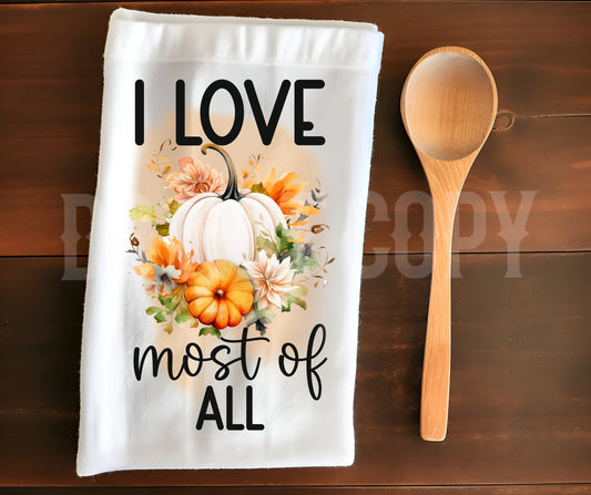 Towel I Love Fall