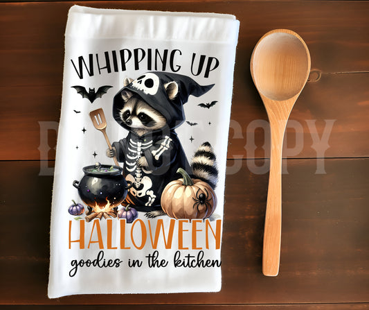 Towel Halloween Goodies Raccoon