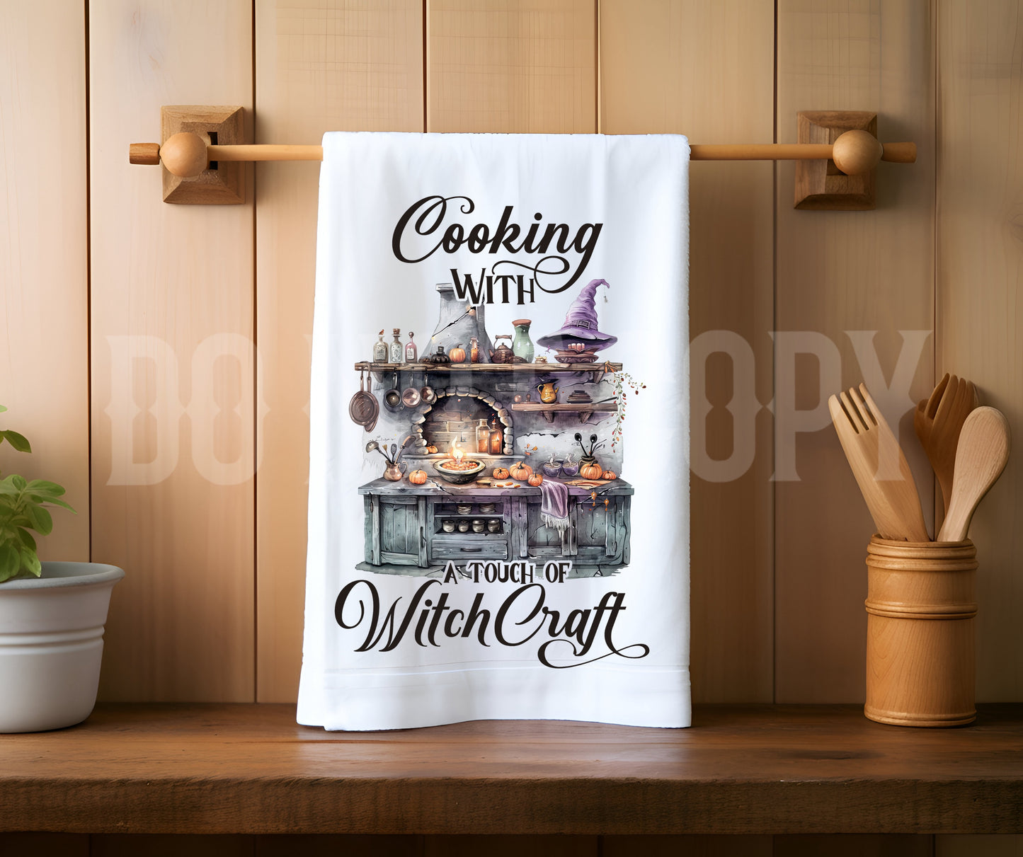 Towel Cooking Witch Craft