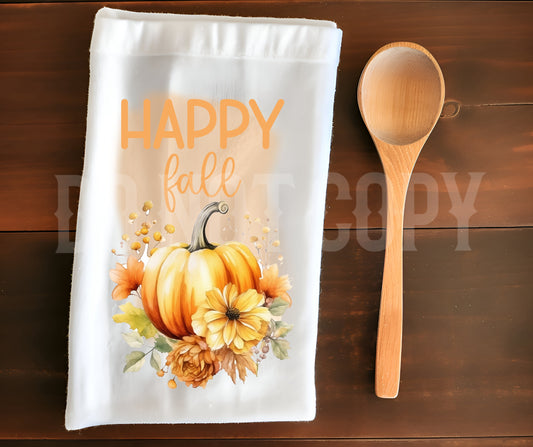 Towel Happy Fall Pumpkin