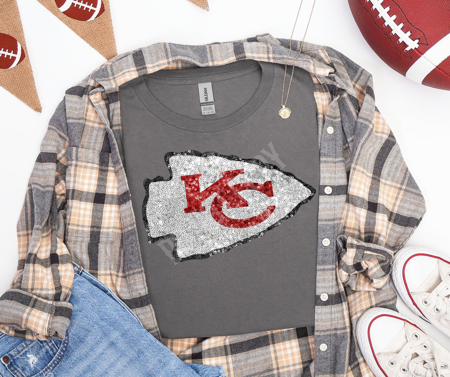 KC faux sequin
